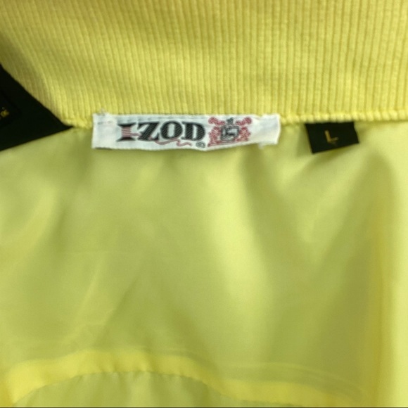Yellow Vintage Izod Rancho Viejo windbreaker coat - Picture 7 of 15